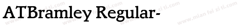 ATBramley Regular字体转换